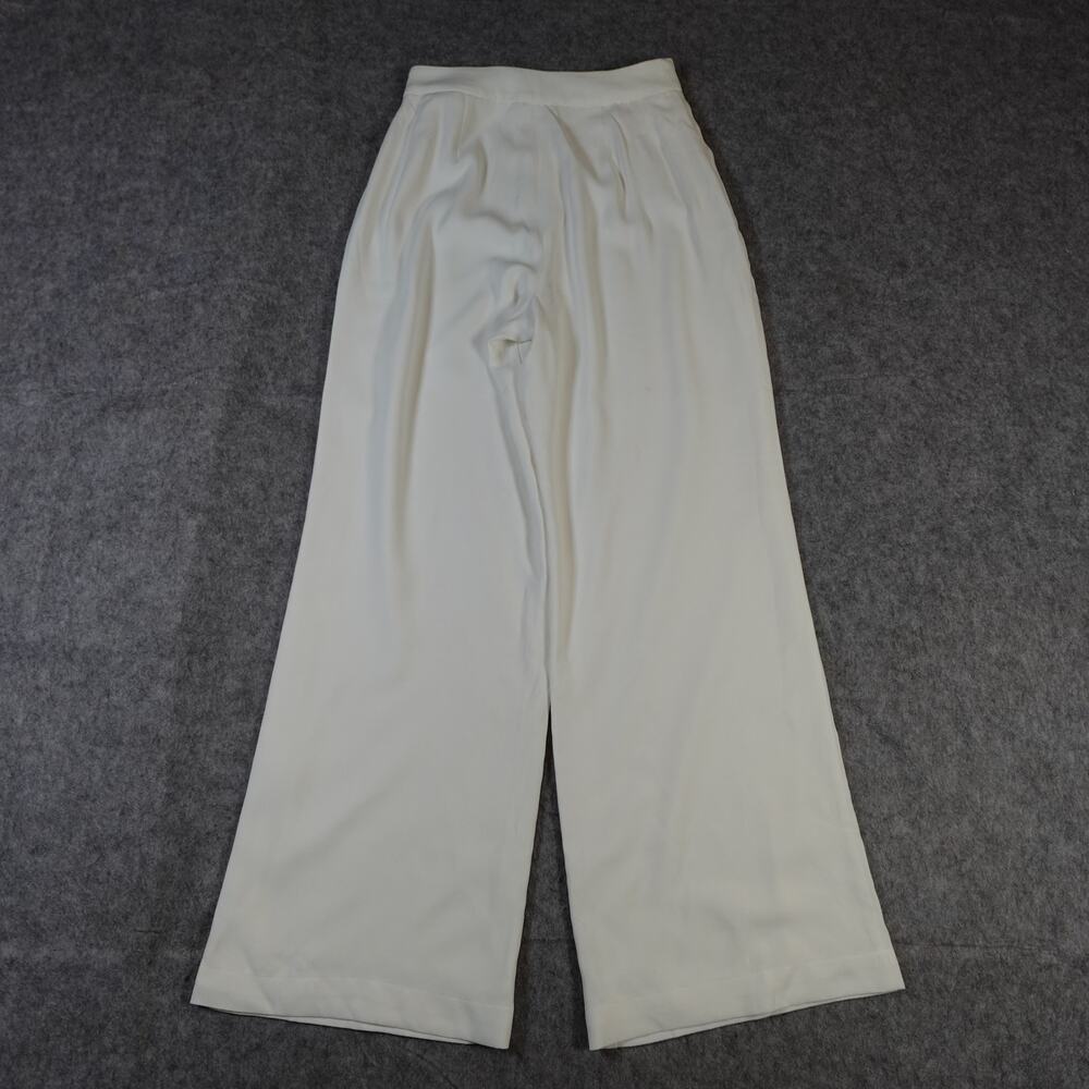Reformation Pants Womens 6 Faye Lined Wide Leg High Rise Ivory - Picture 14 of 15